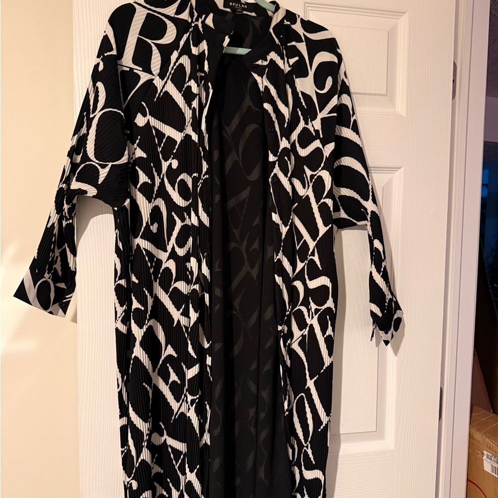 Beulah Monochrome Patterned Overjacket - image 2